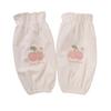 Cute Aesthetic Sleeve Covers Winter Stain Resistant Sleeves, Cherry Embroidery Print, Waffle Fabric Anti-dirty Arm Elastic Cuff Protectors for