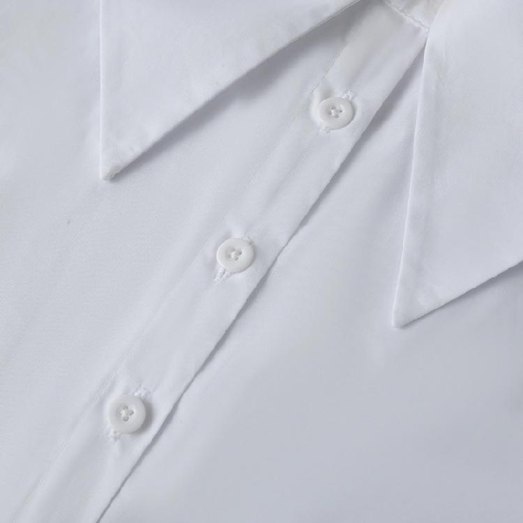 Women Shirt Collar Insert Accessory, Detachable Pointed Collar Panel with Button Front for Casual Daily Styling