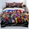 Top 3D Game King Of Fighters Retro Bedding Set Boys Girls Twin Queen Size Duvet Cover Pillowcase Bed For Kids Adult Home