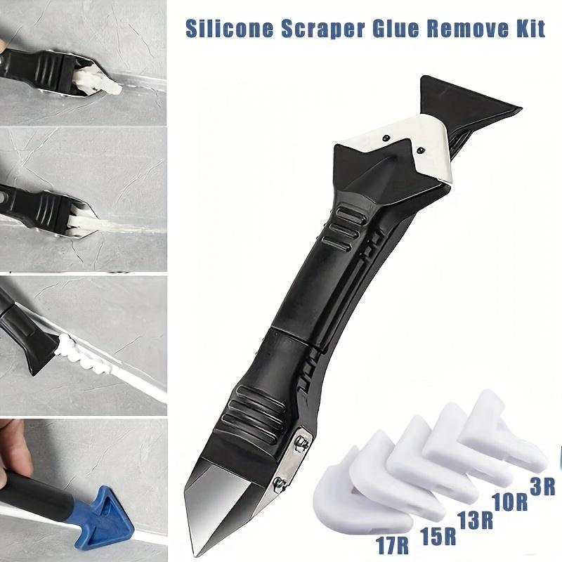 7-in-1 Silicone Scraper & Sealant Tool Set - Caulking Finisher, Grout Smoother, and Kit for Kitchen, Bathroom, Living Room
