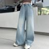 Teenager Mädchen Lockere Jeans Kinder Frühling Herbst Weitbeinige Denimhosen Mode Kinder Gerade Hosen Teenager Freizeitkleidung