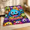 Monster Face Collage Coral Fleece Blanket