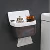 Paper Holders Non Perforated Wall Mounted Toilet Tissue Box Waterproof Tissue Holder Toilet Storage Household Bathroom Rack