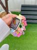 Süßes Regenbogen-Blumenband für Apple Watch 49mm 46mm 45mm 40mm 42mm 41mm 38mm Nylon-Gewebeband für iWatch Ultra 10 9 8 7 SE 6 5 4