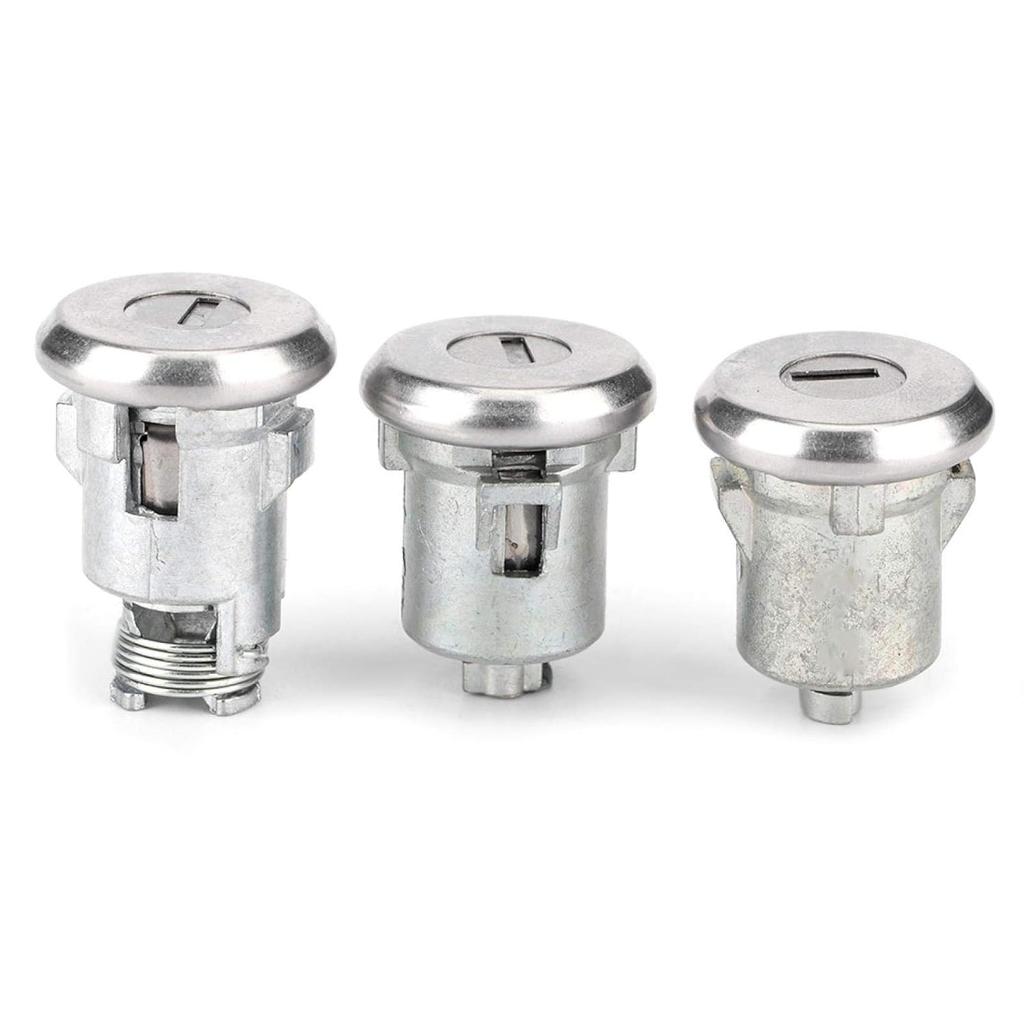 Door Trunk Key Kit, Iron Door Lock Cylinder 654394765282 Replacement Door Lock Set with Keys and Washers for Various Vehicles