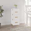 812339 vidaXL White Buffet 34.5x34x90 Cm Engineered Wood