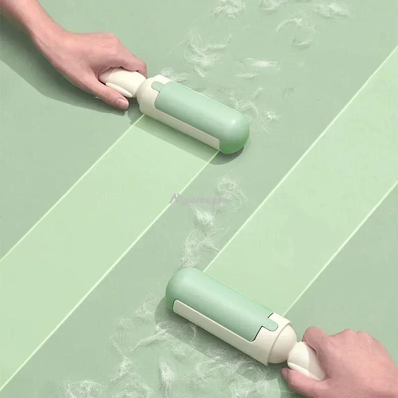 Electrostatic Pet Hair Remover: Self-Cleaning Lint Roller for Cats & Dogs - Multi-Purpose Brush & Sticker Solution