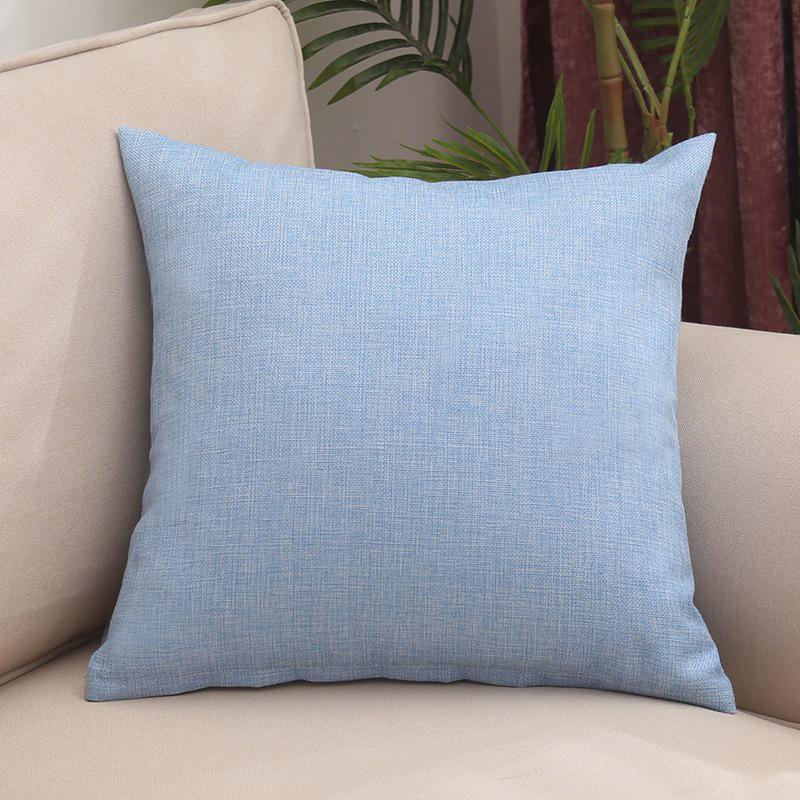 Elegant Solid Color Square Lumbar Support Cushion for Car or Office - Thickened Throw Pillow for Sofa and Living Room (50 Cm Backrest)