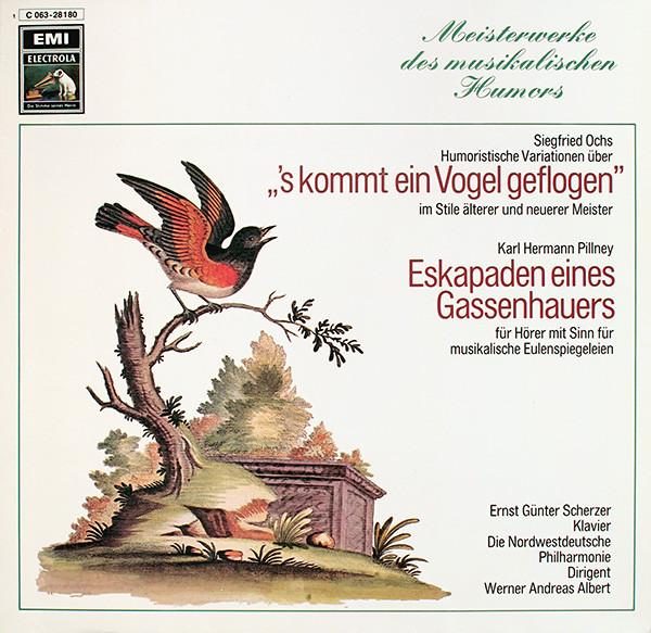 

LP Record SIEGFRIED OCHS KARL HERMANN PILLN S Kommt Ein Vogel Geflogen Eskap 06328180 Die Stimme Sein Germany Classical Used