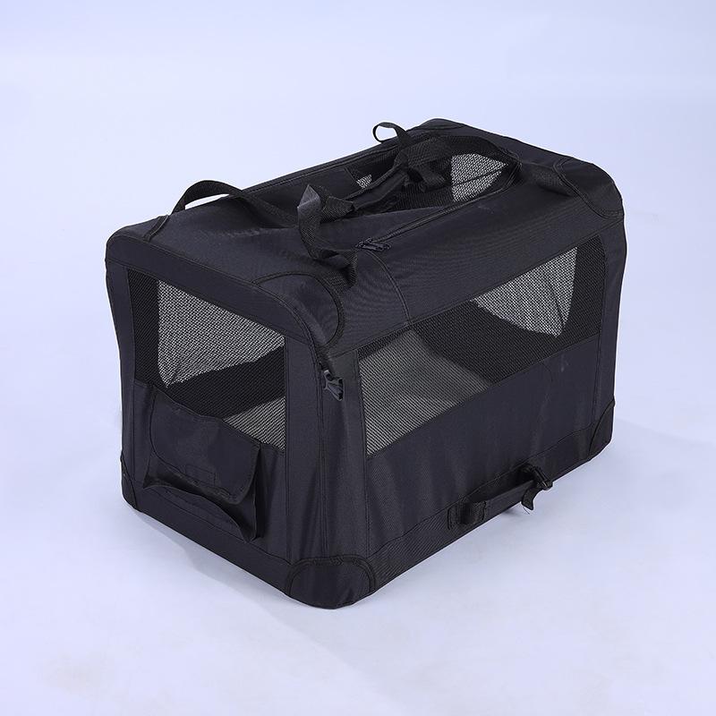 Soft Dog Crates Kennel for Pets 3 Door Soft Sided Folding Travel Pet Car Carrier with Straps and Mat for Dogs, Cats, Rabbits