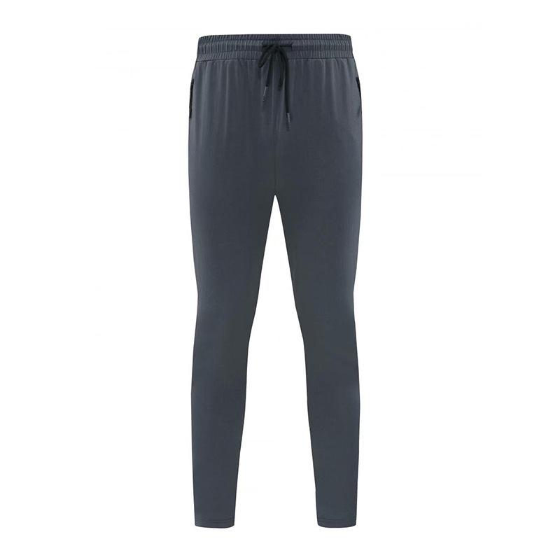 2024 Quick-Dry Men's Solid Color Athletic Pants with Drawstring & Zipper