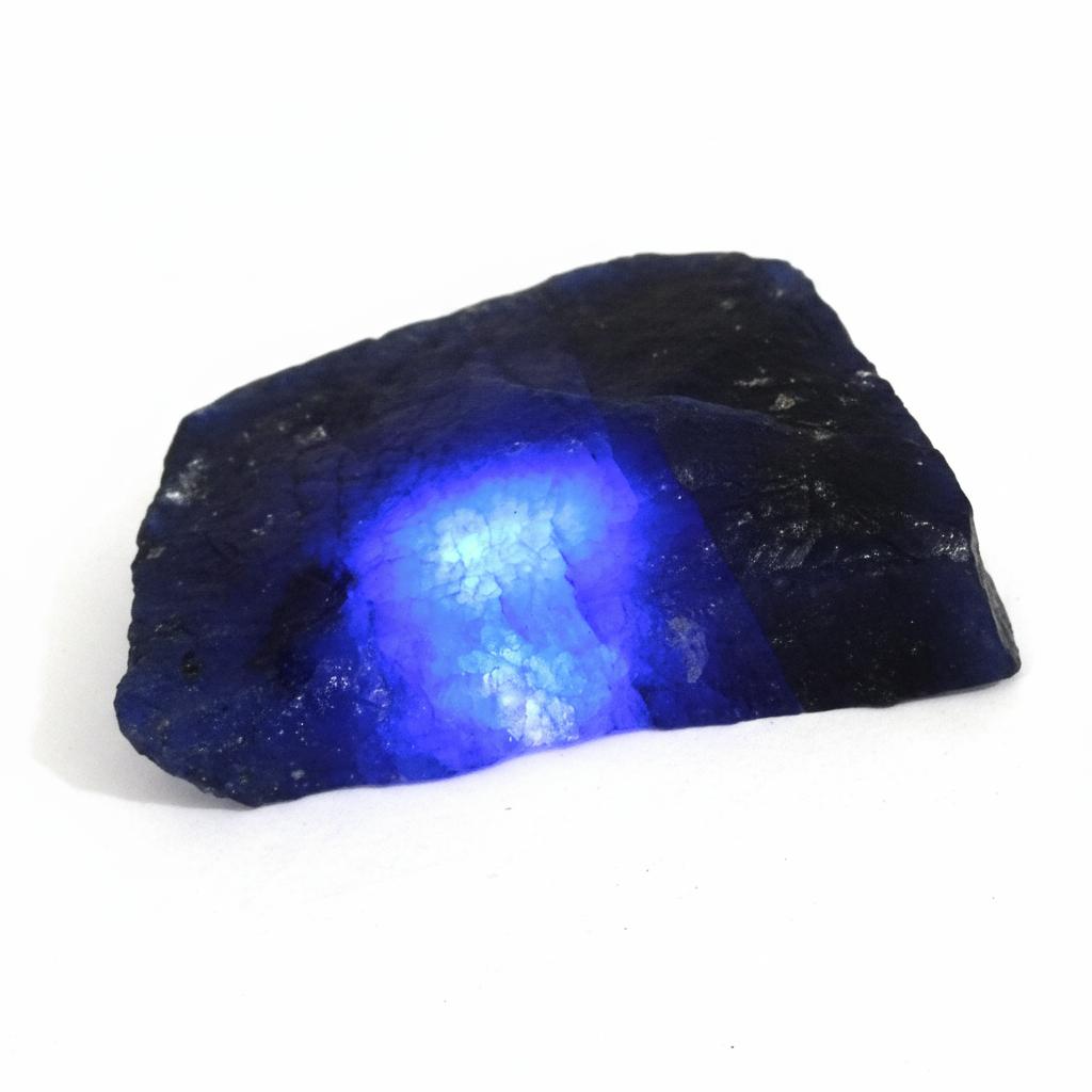 Natural Blue Sapphire Loose Gemstone Rough 1910.35 Ct Uncut September Birthstone for Gem Collections