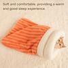Cat Snuggle Sack Cozy Fluffy Sleeping Bag Warm Cat Cave Bed Pet Hideaway Puppy Tunnel Kitten Calming Bed for Winter Indoor Bedroom Apartment