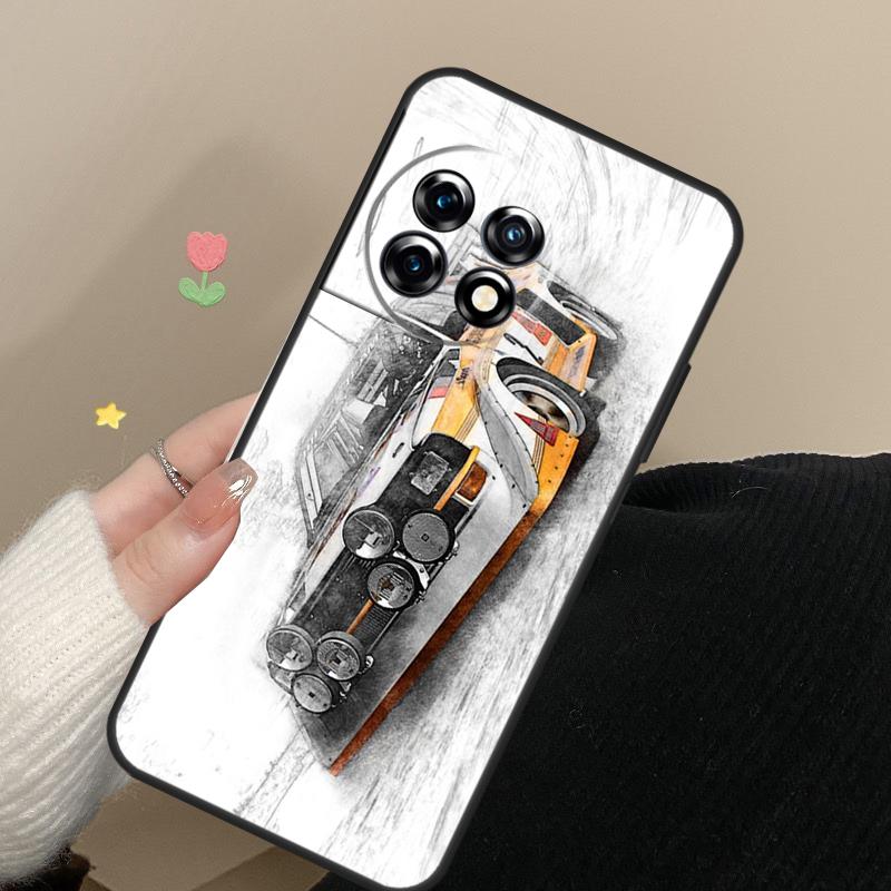 Rally Car Illustration Case For OnePlus 10 Pro 8T 10T 15 13 12 11 13T 13R 12R Nord CE 5 2 3 4 Lite N20 N30 Cover OnePlus 13