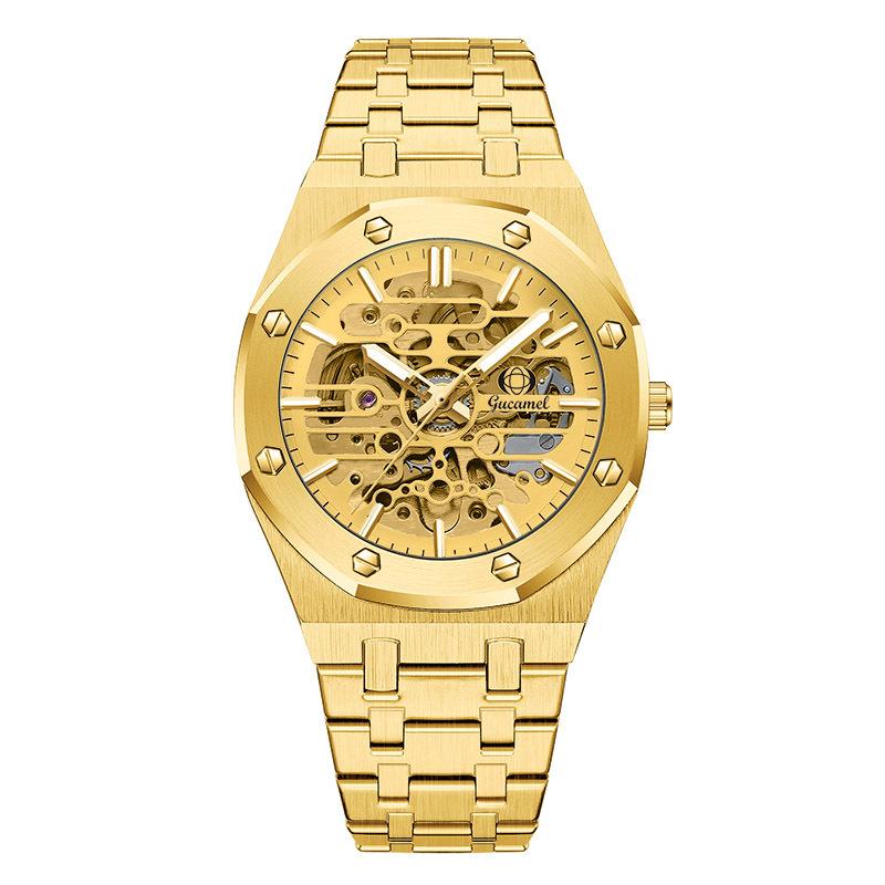 New Top Brand Men's Mechanical High-end Watch Hollow Automatic Mechanical Watch Men's Waterproof Luminous Watch