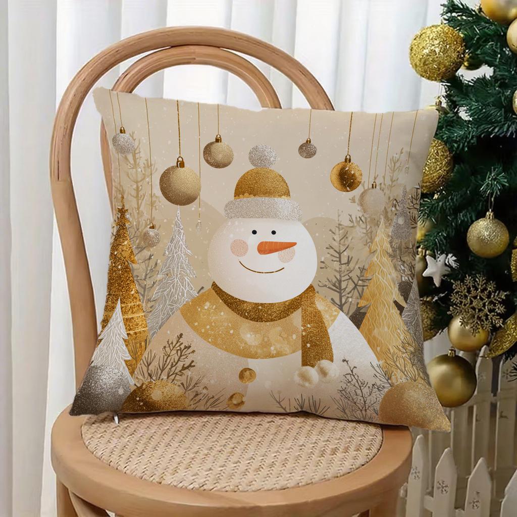 Gingerbread Man Christmas Pillowcasesuitable For Sofa Car Bedroom Decorative Cushion Cover Pillow Cover