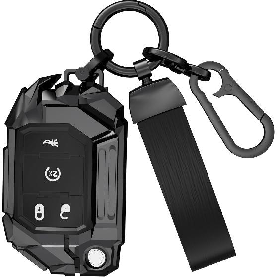 4 Button Car Key Fob Cover Fit for Jeep for Jeep Wrangler Gladiator JLU JL Rubicon JT