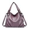 2023 Trendy Women's PU Handbag: European & American Patchwork, High-Quality, Large, Simple Design