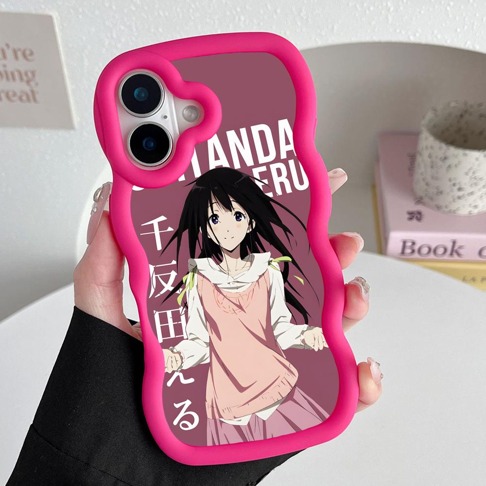 

Hyouka Chitanda Wavy Edge TPU Mobile Phone Case for iPhone 17 16 15 14 13 12 11 Air Pro Max Plus Colorful Cover iPhone 16 Pro Max