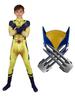 Halloween Wolverine Kids Jumpsuit with Claws & Mask - Deadpool 3 Wolf Uncle Cosplay