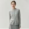 2025 Winter Women's Cashmere Round Neck Cardigan Sweater - Loose, Slimming Wool Knit Top