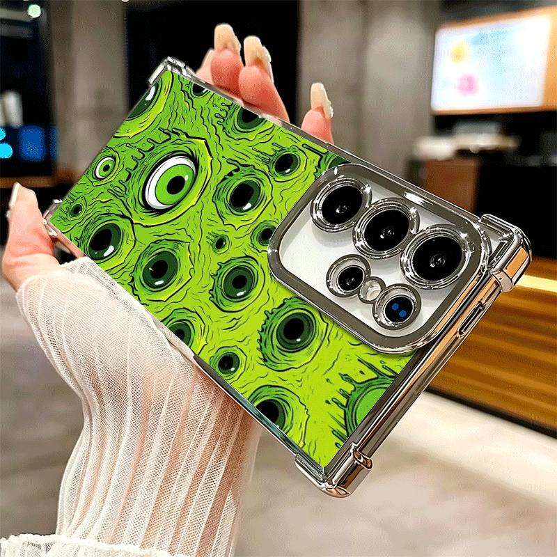 Horror Zombie Skeleton Green Soft Phone Case For Samsung Galaxy S26 Ultra S25 Edge S24 FE S23 Plus S22 S21 + S20 Plating Anti-Fa