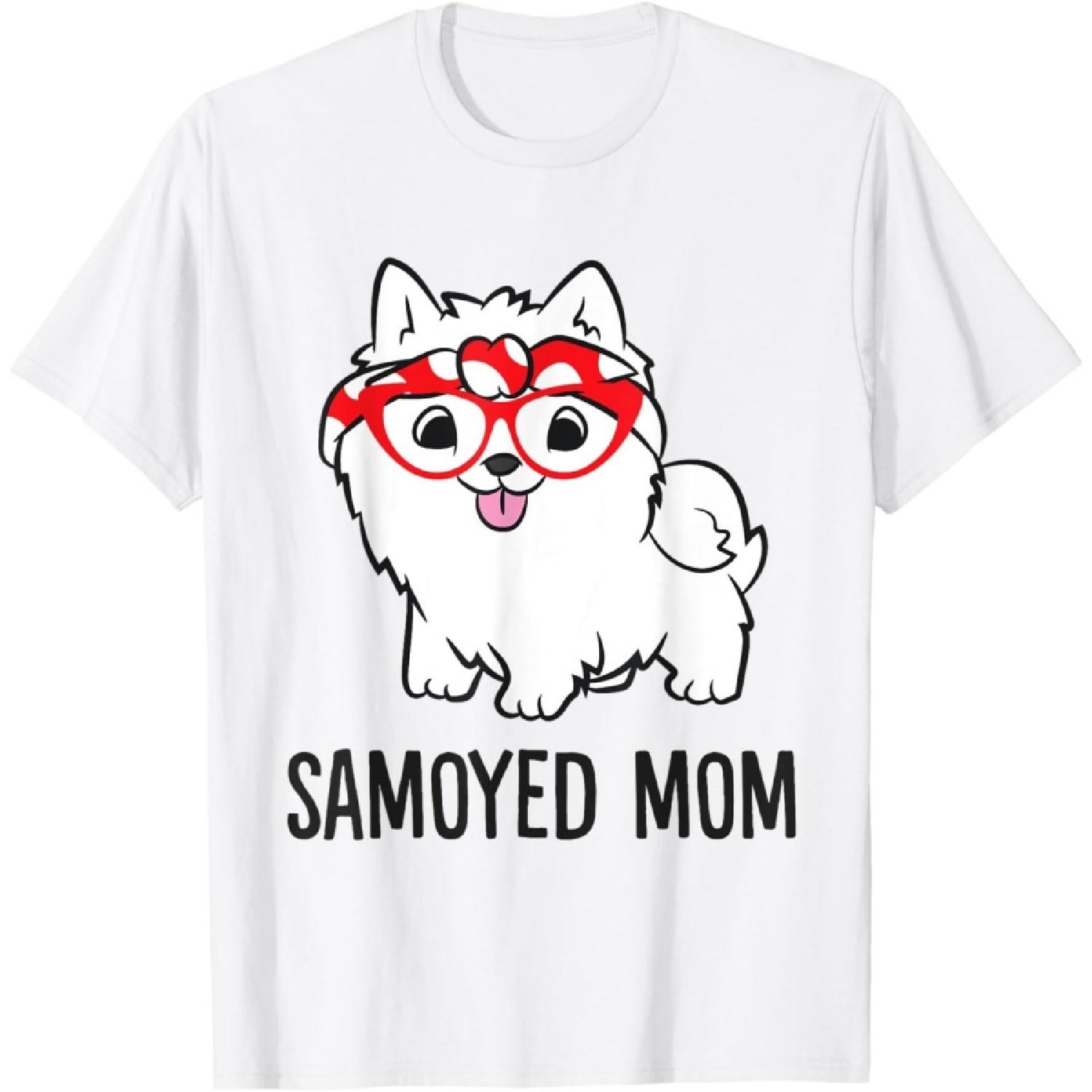 

Samoyed Mama Cute Samoyed Mom T-Shirt XXXXXL білий