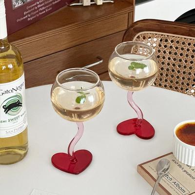 Weeding Champagne, Elegant 10oz Heart Wedding Glasses Set of 2, Bridal Unique Gift for Anniversary, Engagement Gifts for Couples