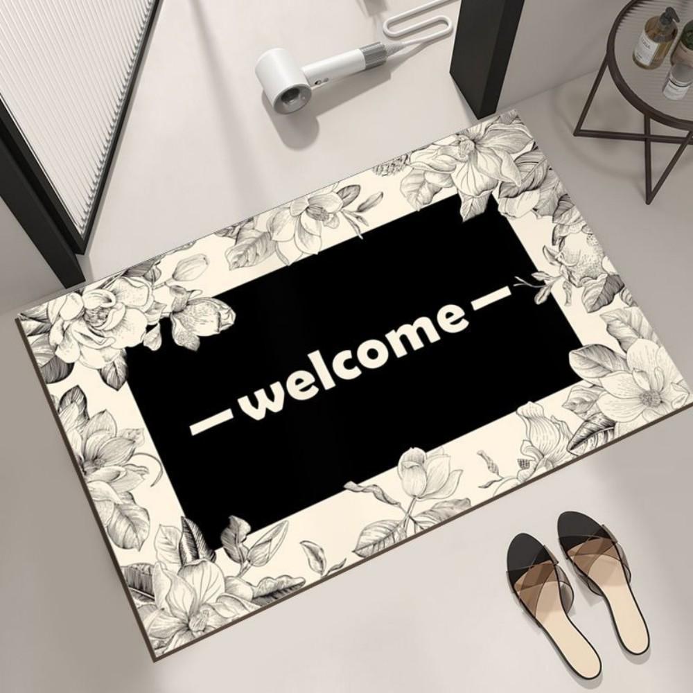 Nordic-style Diatom Mud Anti-slip Entrance Hall, Bathroom Carpet, Anti-slip Absorption Floor Mat, Home Decoration Rug