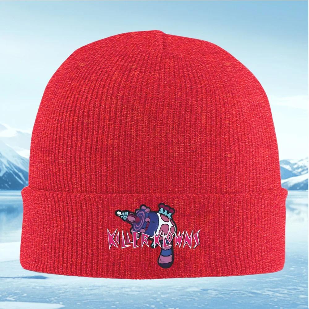 

Clown gun design killer Knitted Hat Unisex Women Unisex Beanie Pullover Cap Winter Thermal Warm Christmas Outdoor Cycling Hiking Sk
