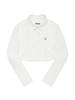 KIRSH Cheek Check Bolero Shirt [White]