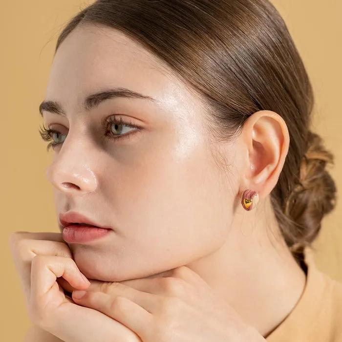 Stratum Heart Ceramic Earring (MG)