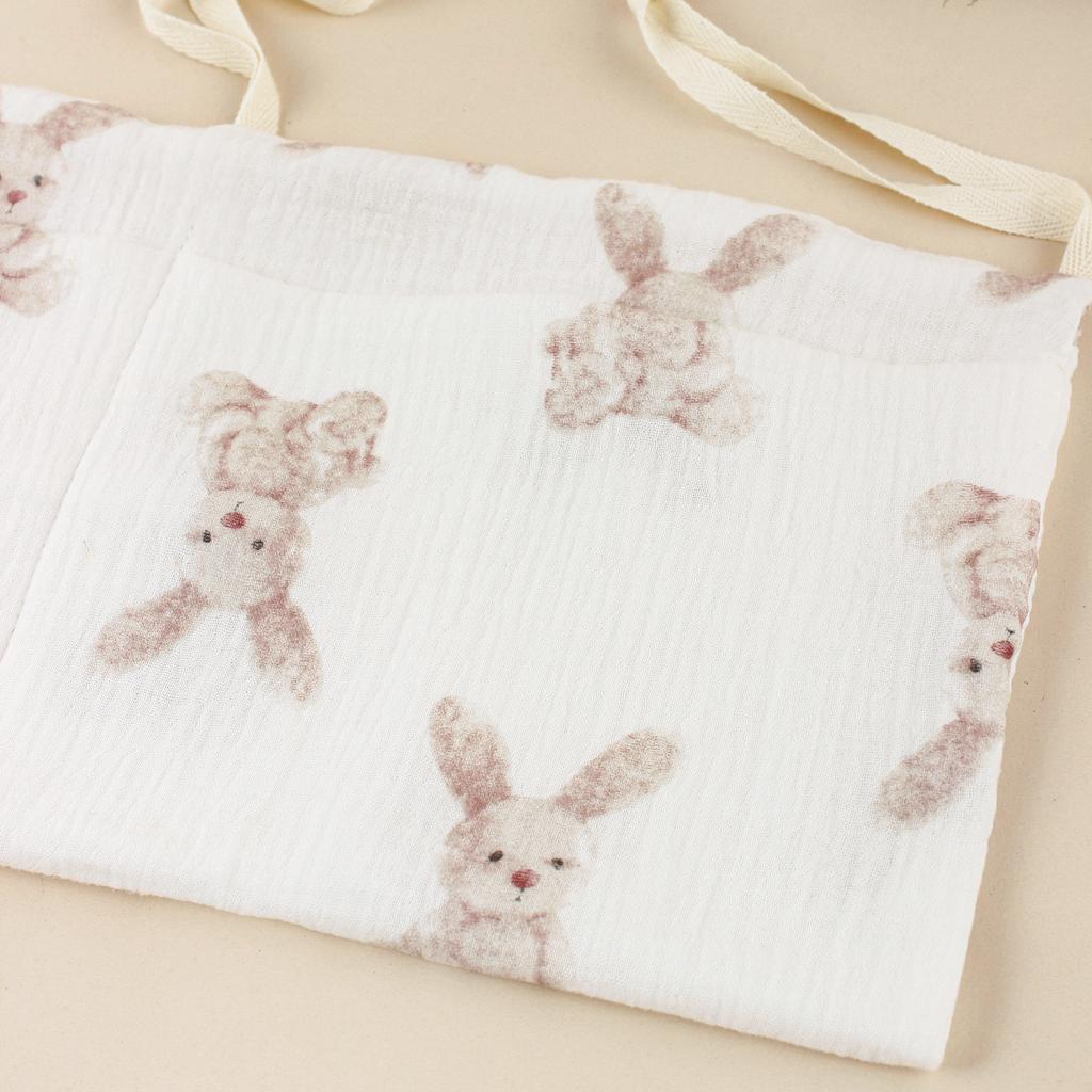 Přenosný úložný vak do dětské postýlky Multifunkční organizér čela novorozenecké postele pro děti Baby