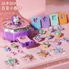 Mädchen Handgemacht DIY Vielfalt Magischer Aufkleber Maschine Gooka Ring Anhänger Schmuck Magische Box Aufkleber Set Spielzeug