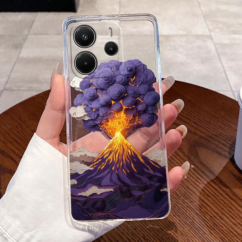 Back Cover For Redmi Note 14 5G Case Transparent Silicone Aesthetic Luxury Fashion Cute Cat Casing Shockproof Bumper 24094RAD4G