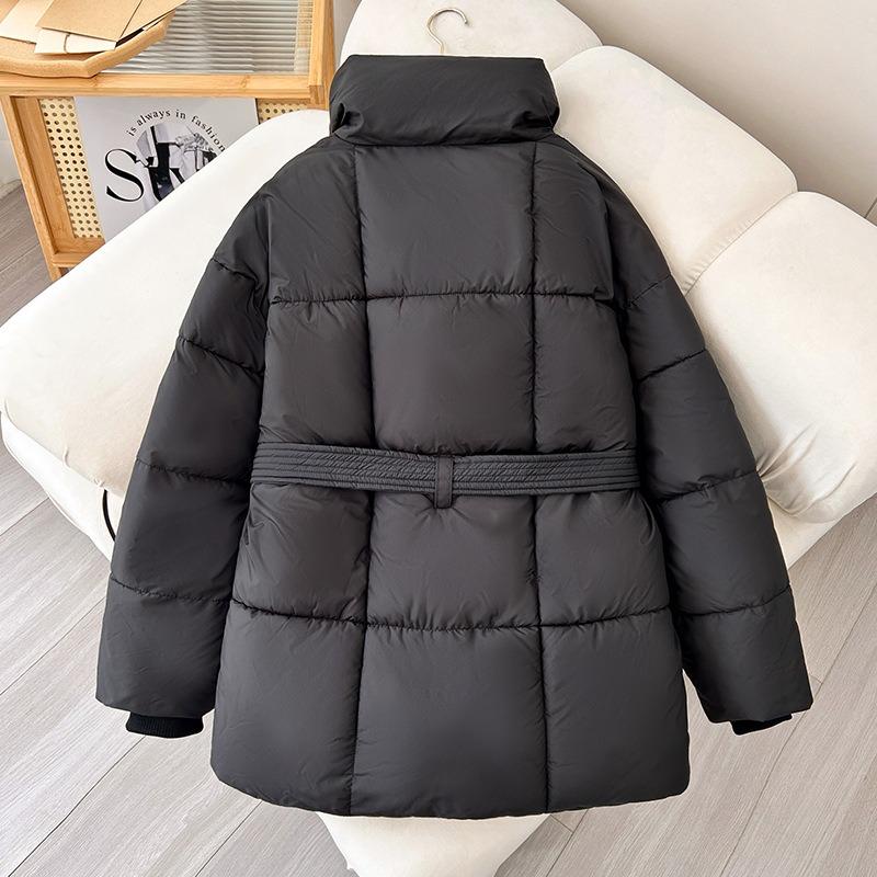 DAFIFY Damemote Uformelt Høst Vinter Ensfarget Print Langermede jakker og kåper dunfrakker