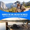 UV Protection Summer Fan Visor Cap Breathable Fishing Bucket Hat Solar Fan Hat  Hiking