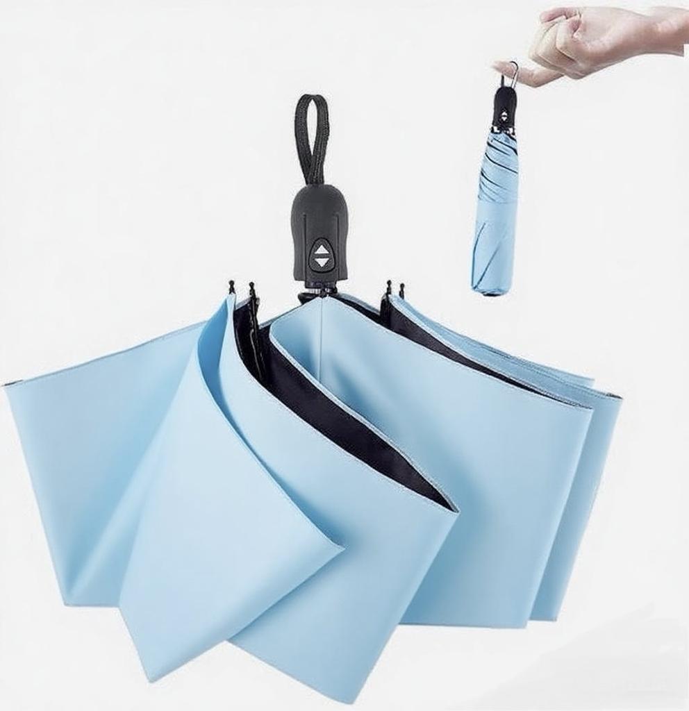 Parasol Składany Parasol Ochrona UV 100% Pełne Zacienienie Izolacja Cieplna Automatyczne Otwieranie i Zamykanie Jednym Przyciskiem