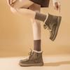 Flat-bottomed Snow Boots Women's New Winter Padded Booties with Warm Cotton Shoes