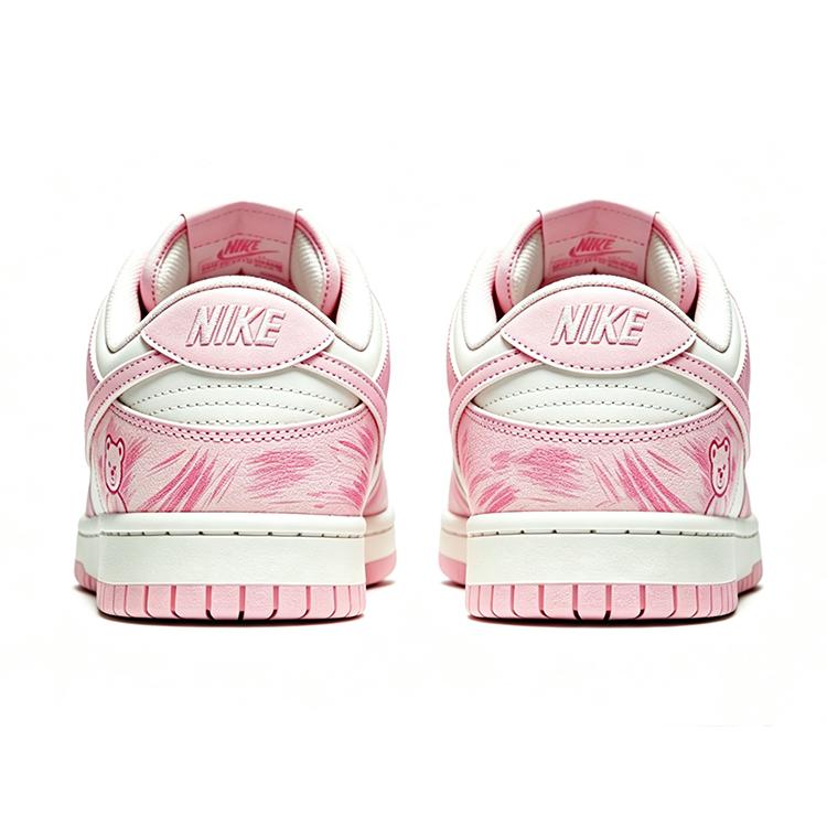 Nike Dunk True Love Bear Low Top Skateboard Shoes Women's Cute Pink DD1503-102(Team110-)
