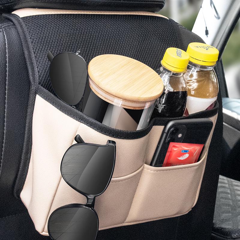 

Leather Multifunctional Car Seat Back Storage Organizer 25cm x 16cm x 8cm