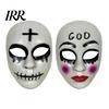 Klare Sicht Halloween Gesichtsmaske Gruselig für Erwachsene, Horror Realistisch Cosplay Party Sichtfeld Zubehör, Unheimlich Vollmaske Kostüm,