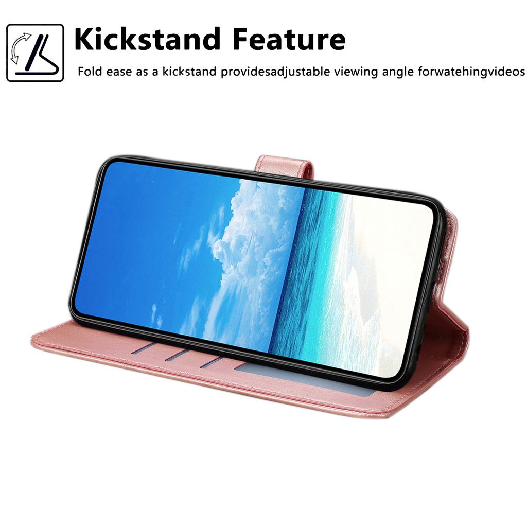 Pro Motorola Moto G86 Power 5G Pouzdro Peněženka s RFID blokováním PU kůže Kryt na telefon Stojánek s poutkem