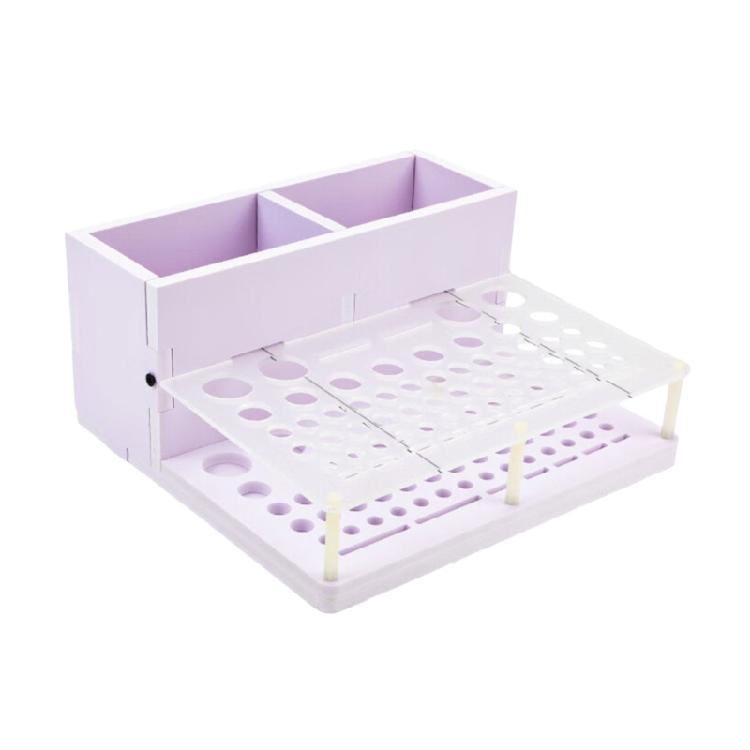 PVC Leather Tool Storage Rack with Multiple Holes Punch Craft Tool Organizer Shelf Suitable for Professional Technicians