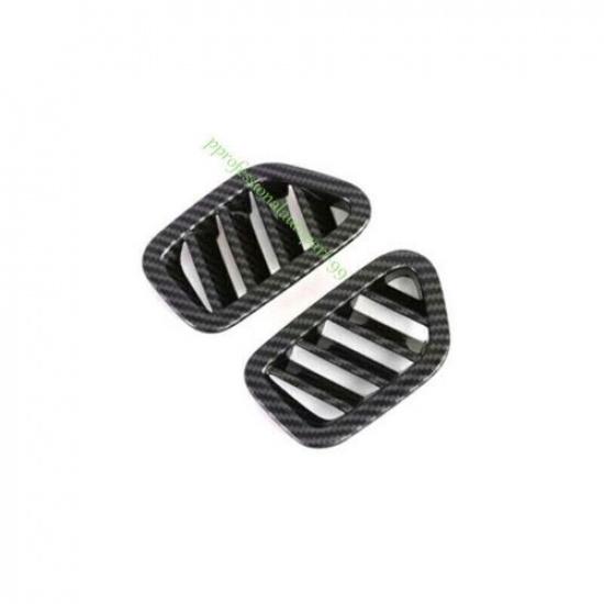 For Hyundai Venue - 2024 Carbon Fiber Dash L&R AC Air Outlet Vent Cover