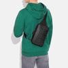 New COACH Sullivan Refined Pebbled Leather With Canvas Shoulder Bag Crossbody Bag Small Size Men's Charcoal Black C9867-QBMI5