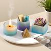 Round Candle Mold Flexible Square Candle Mold Oval Storage Box Mold White For Resin Casting Arts And Crafts Candle Making