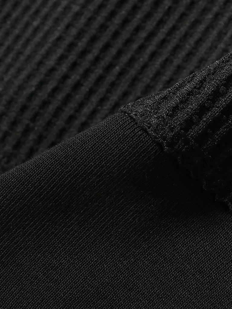 B:MING LIFE STORE by BEAMS Men's S/S Sweat Tech Thermal Crew Neck T-Shirt, Black, Size S