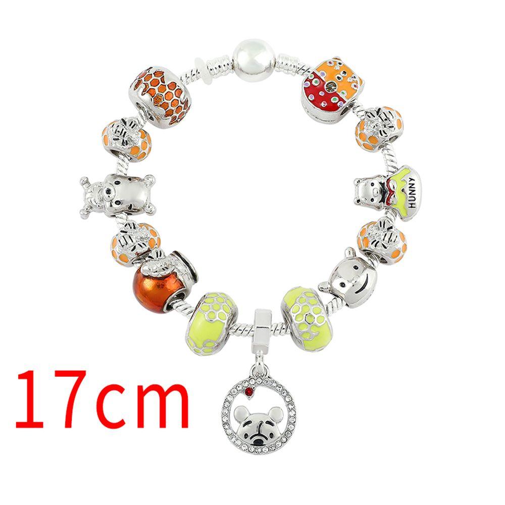 Winnie The Pooh Cartoon Peripheral Cartoon Bracelet Beaded Diy Jewelry Couple Cartoon Accessories Niche Children's Gifts