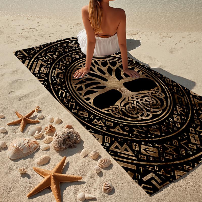Tree Of Life Connection Beach Towel, Super Soft Microfiber, Gift for Her/Him, Birthday, for Pool, Beach, Travel, Home Decor Fan gifts